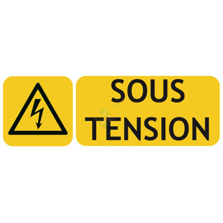 Panneau danger sous tension