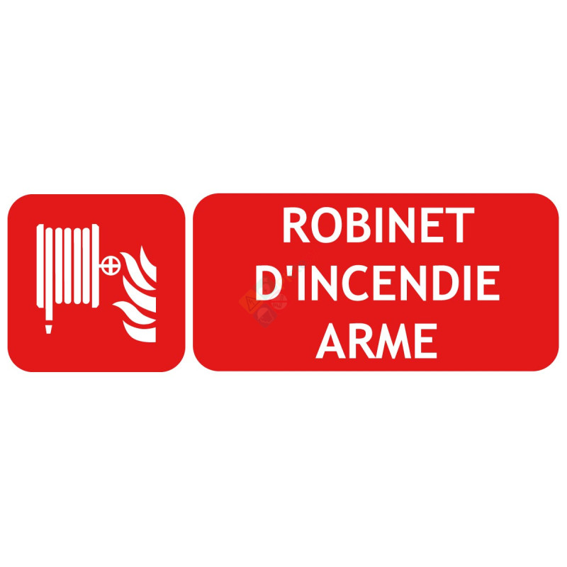 Panneau robinet d'incendie armé