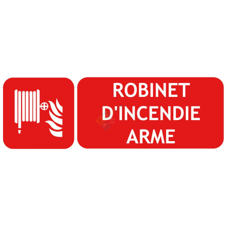 Panneau robinet d'incendie armé