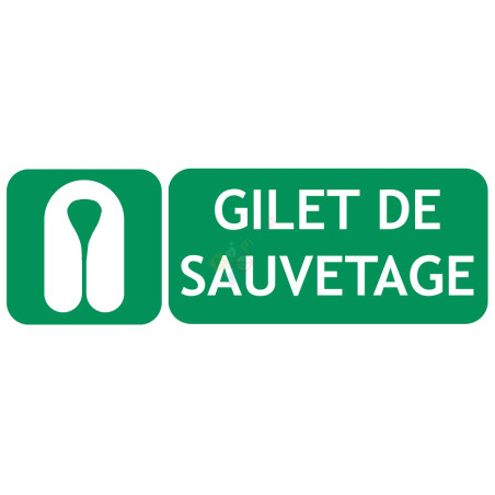 Panneau gilet de sauvetage