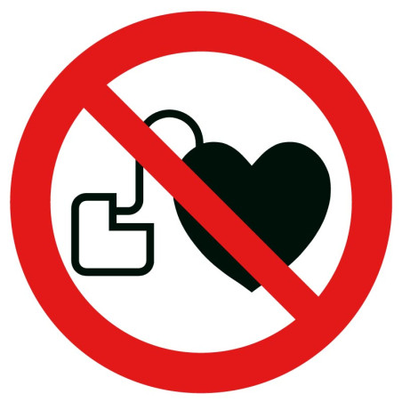 Picto interdit aux porteurs d'un stimulateur cardiaque