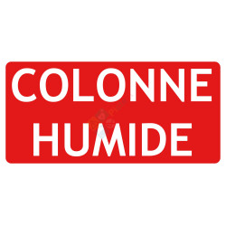 Panneau colonne humide