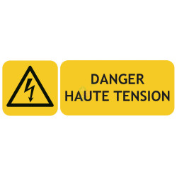 Panneau risque électrique danger haute tension