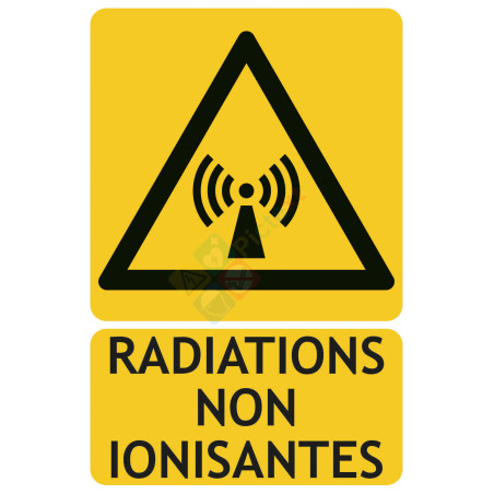 Panneau danger radiations non ionisantes picto ISO7010