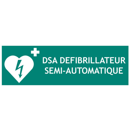 Panneau DSA défibrillateur semi-automatique