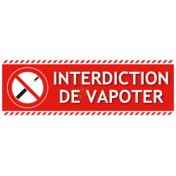 Panneau interdiction de vapoter