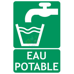 Panneau eau potable