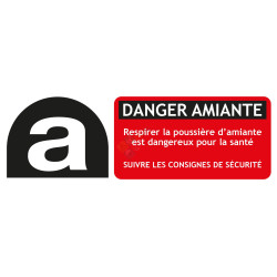 Panneau danger amiante