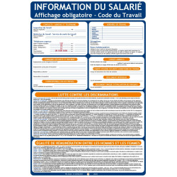 Panneau information du salarié affichage obligatoire