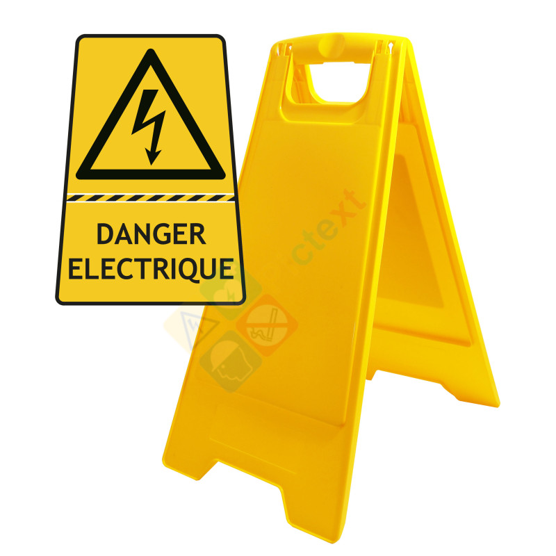 Chevalet de signalisation danger électrique
