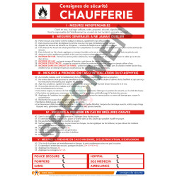 Consigne de sécurité chaufferie