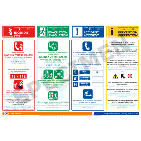 Consigne de sécurité activités extérieures