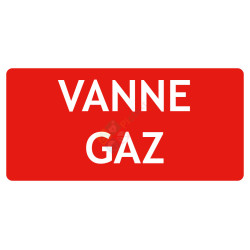 Panneau vanne GAZ