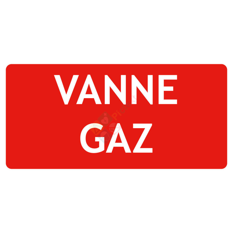 Panneau vanne GAZ