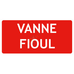 Panneau vanne fioul