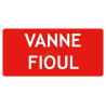 Panneau vanne fioul