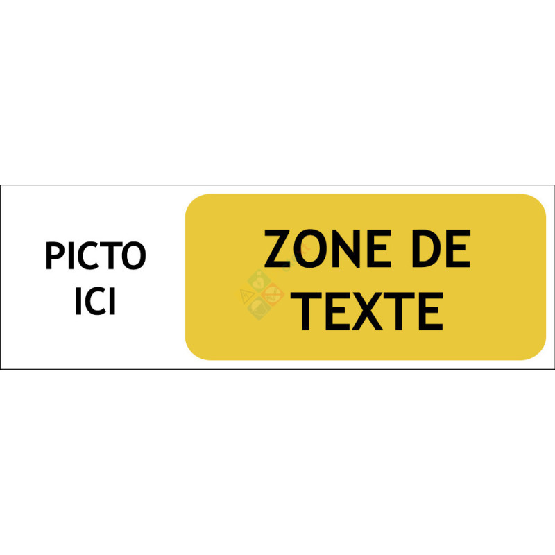 panneau sur mesure signalétique horizontale avec picto panneau sur mesure signalétique horizontale avec picto