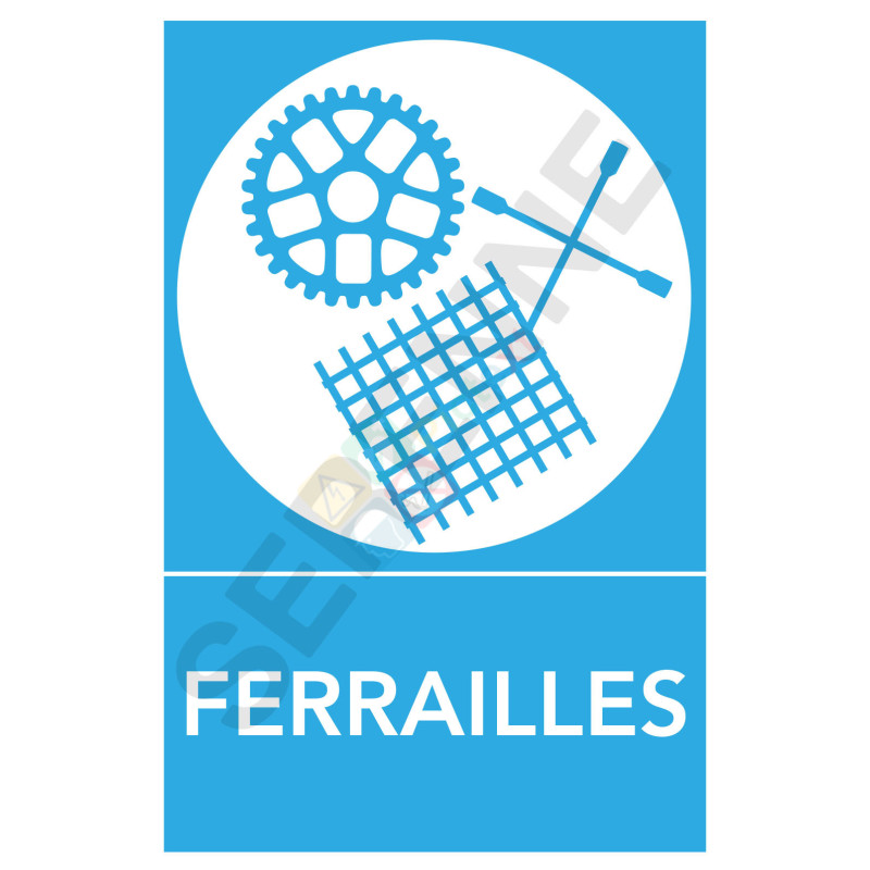 Panneau tri sélectif ferrailles Panneau tri sélectif ferrailles