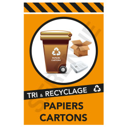 Panneau recyclage papier