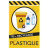 Panneau recyclage plastique