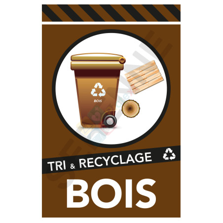 Panneau recyclage bois