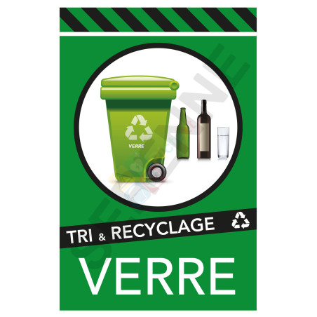 Panneau recyclage verre