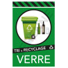 Panneau recyclage verre