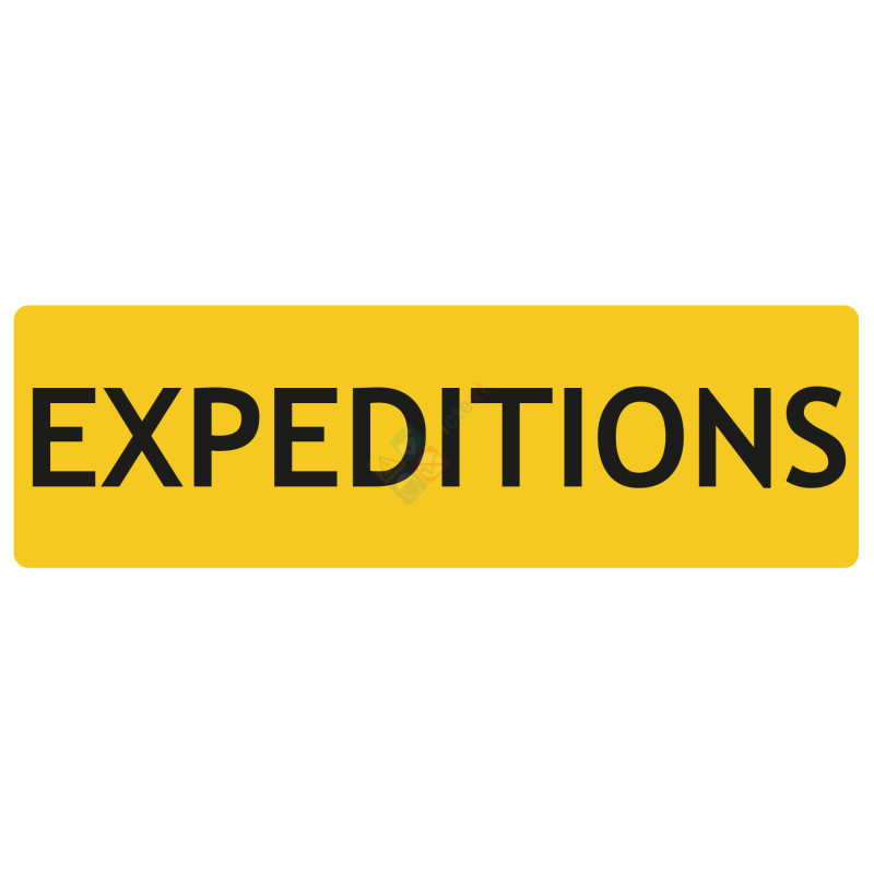 Panneau EXPEDITIONS signalétique de localisation Panneau EXPEDITIONS signalétique de localisation