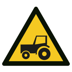 Picto danger passage de tracteur