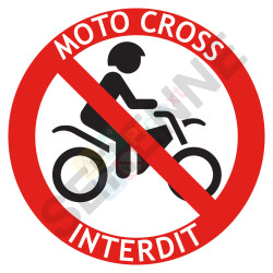 Picto interdiction aux Moto-cross
