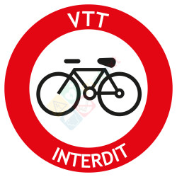 Picto interdiction aux VTT