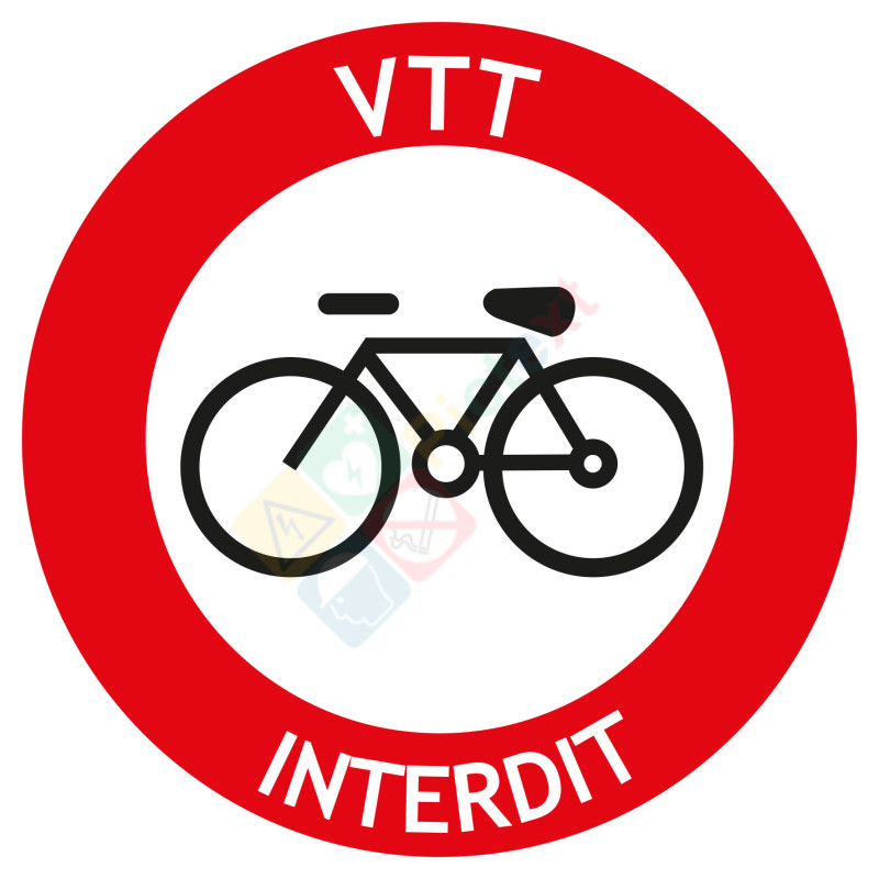 Picto interdiction aux VTT Picto interdiction aux VTT