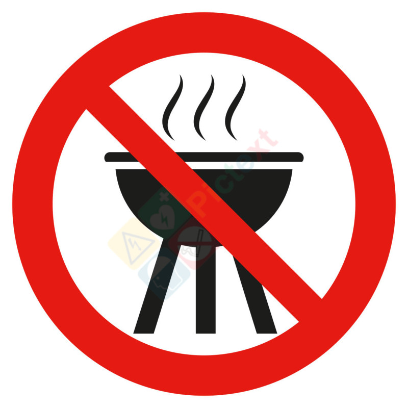 Picto barbecue interdit Picto barbecue interdit