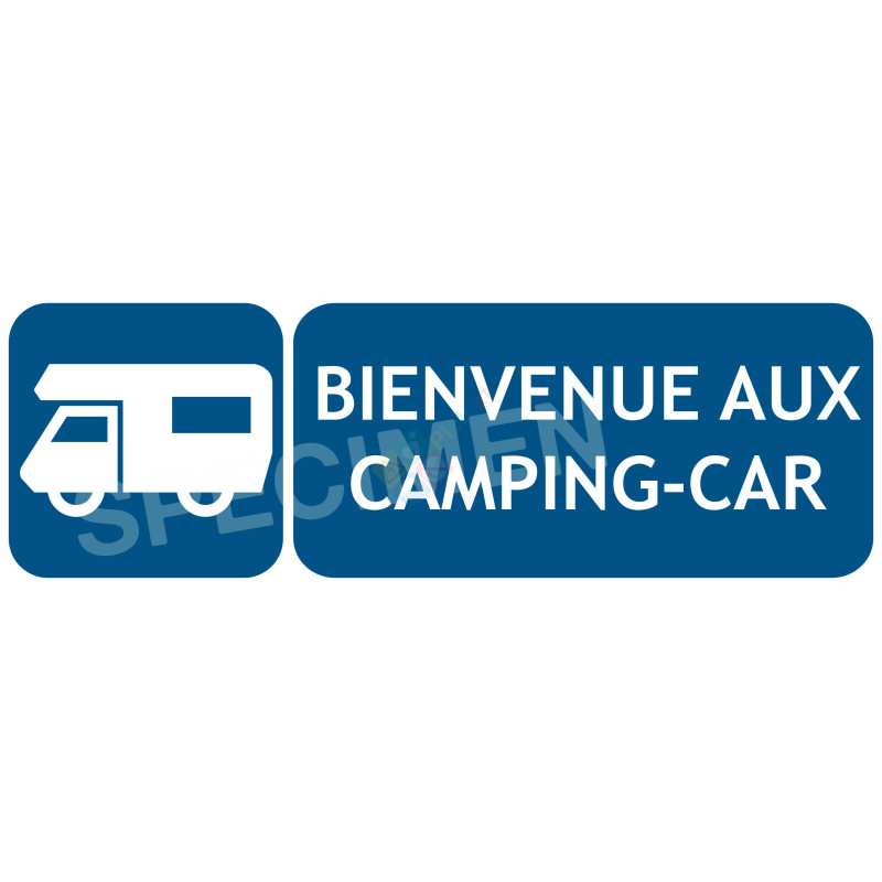 Panneau bienvenue aux camping-car Panneau bienvenue aux camping-car