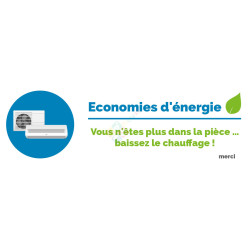 Panneau baissez le chauffage