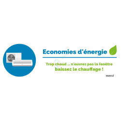 Panneau trop chaud baissez le chauffage