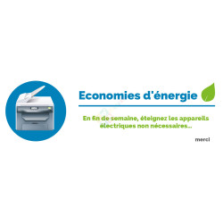 Panneau éteignez vos appareils électriques