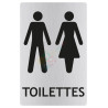 Panneau toilettes mixtes