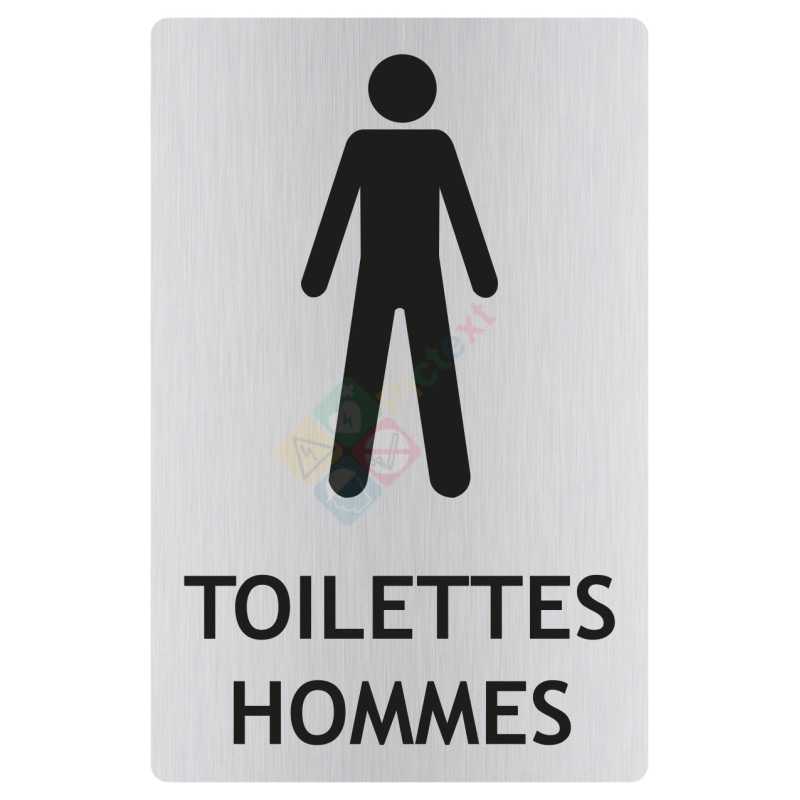 Panneau toilettes hommes