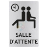 Panneau salle d'attente avec picto ISO70001