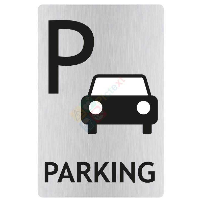 Panneau parking avec picto ISO70001 Panneau parking avec picto ISO70001