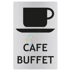 Panneau café/buffet avec picto ISO70001