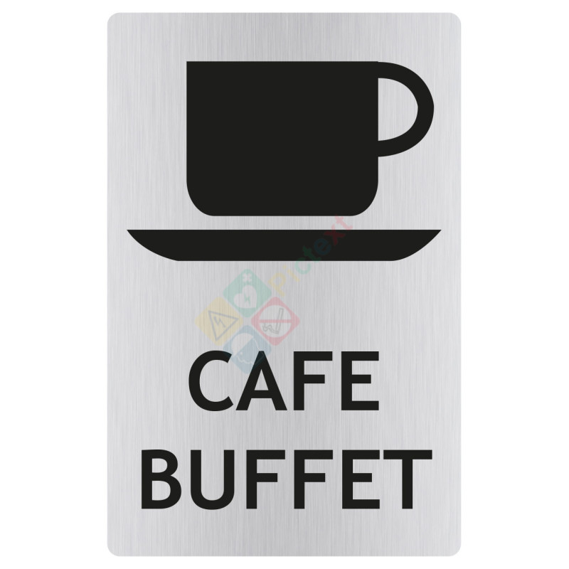 Panneau café/buffet avec picto ISO70001