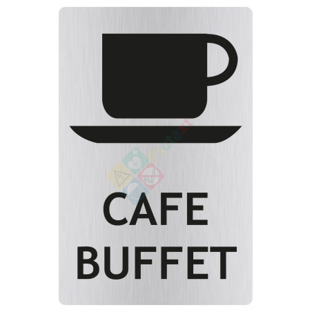 Panneau café/buffet avec picto ISO70001