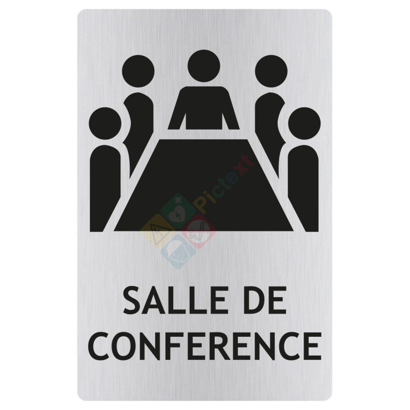 Panneau salle de conférence avec picto ISO70001 Panneau salle de conférence avec picto ISO70001