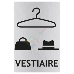 Panneau vestiaire avec picto ISO70001