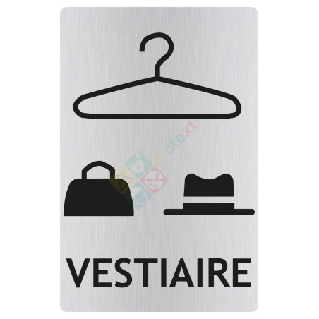 Panneau vestiaire avec picto ISO70001
