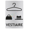 Panneau vestiaire avec picto ISO70001