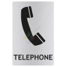 Panneau téléphone avec picto ISO70001