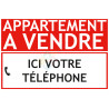 Panneau appartement à vendre à personnaliser